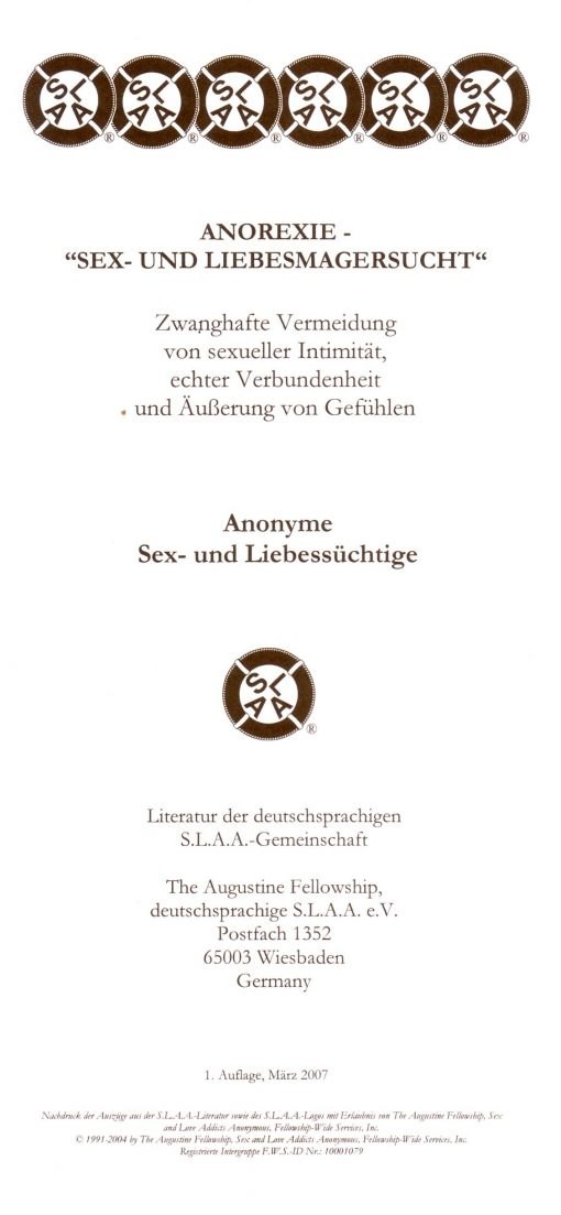Anorexie – "Sex- und Liebesmagersucht"